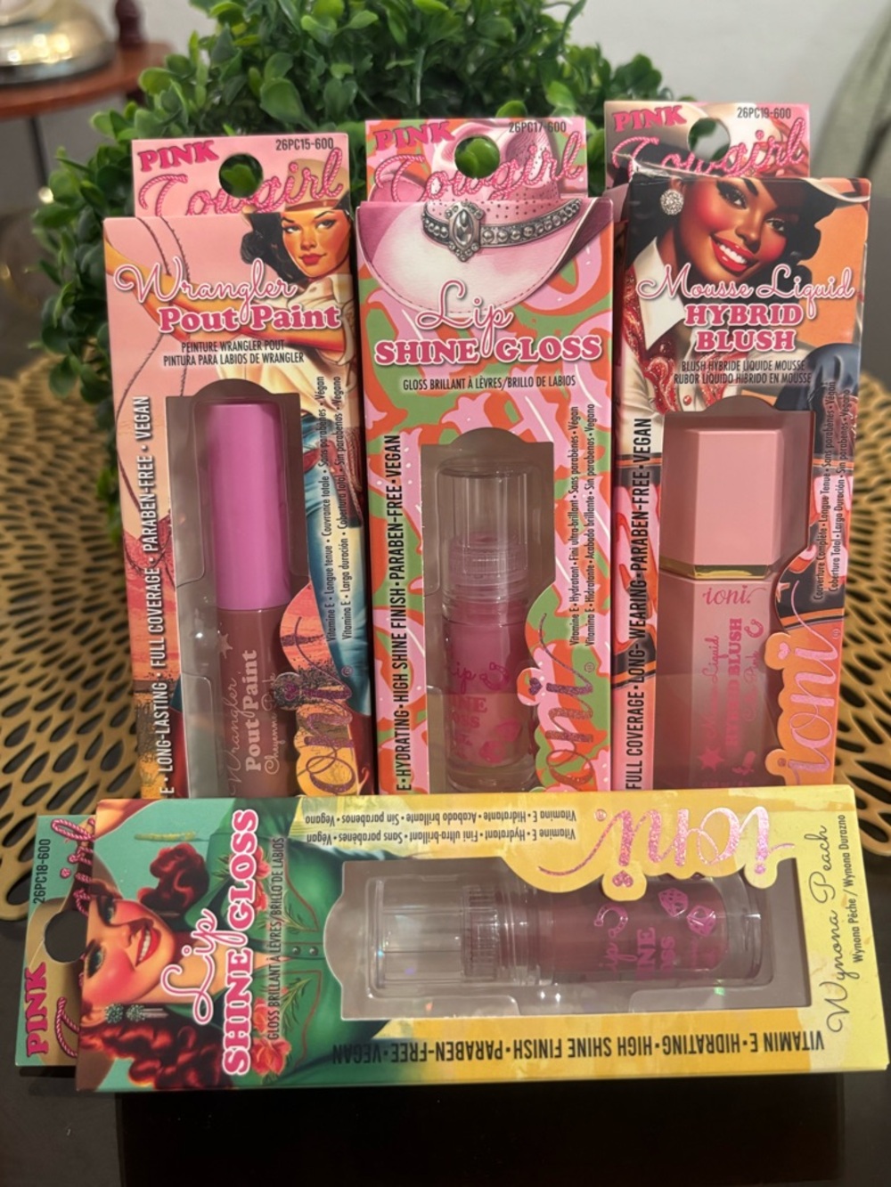 TikTok Viral Ioni Cosmetics Pink Cowgirl collection makeup bundle